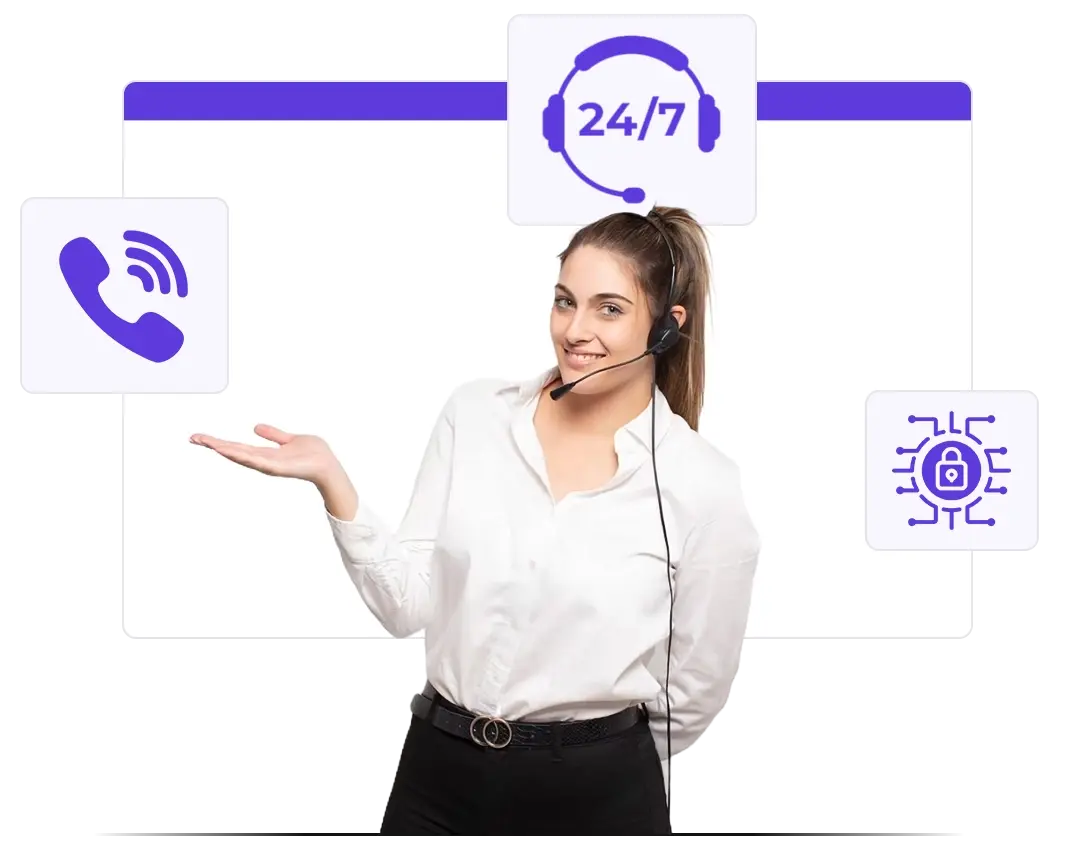 24/7 deskundige ondersteuning en bedrijfsbeveiliging