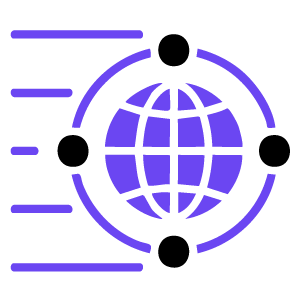 Fast connectivity illustration for global hosting server locations | YouStable