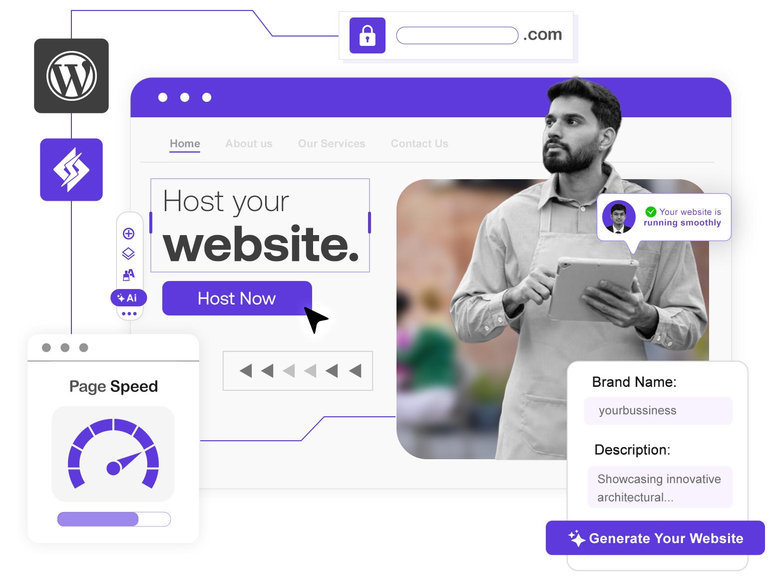 hosting for wordpress with ai