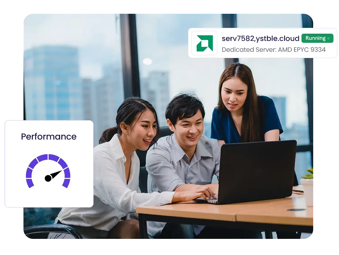 What is the AMD EPYC 9334 dedicated server?