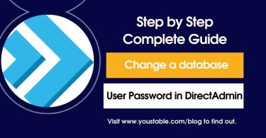 Change a database user Password in DirectAdmin