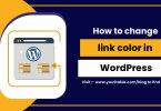 How to change link color in WordPress