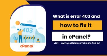 What is error 403 and how to fix it in cPanel