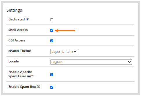 How to Enable SSH Access for Clients or Users 3