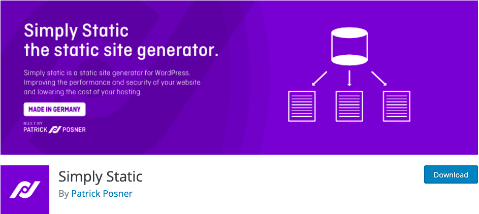 Simply Static WordPress Plugin