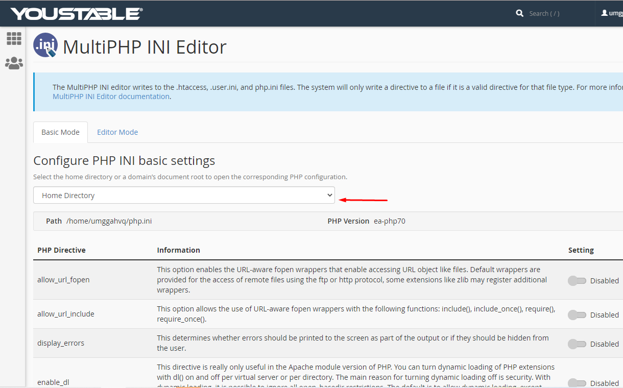 How to increase file upload size in cPanel 5