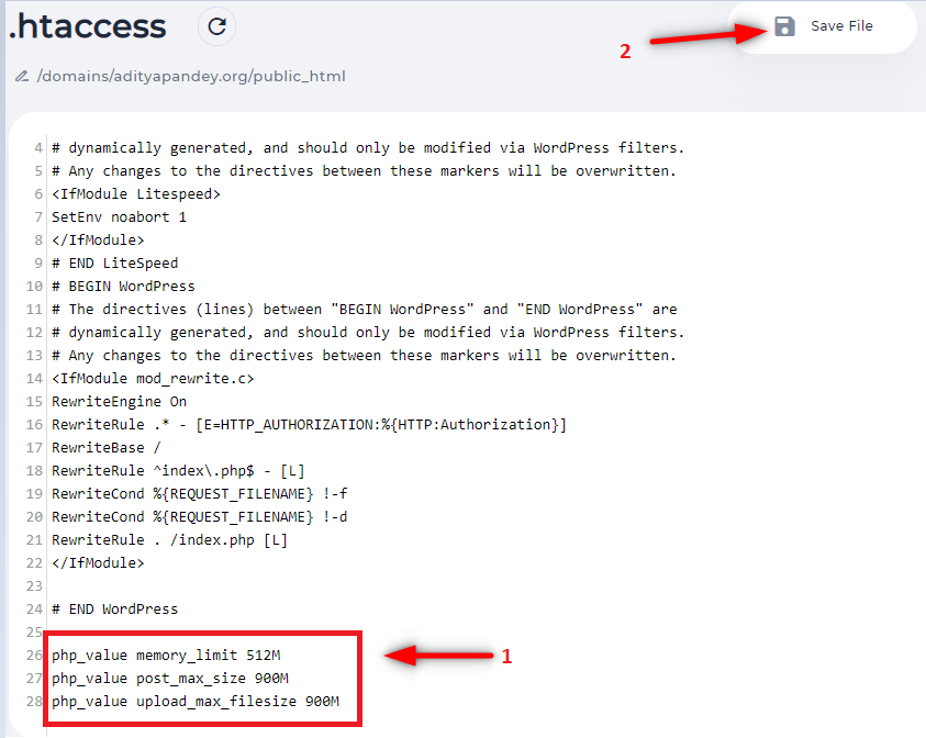 How to Increase File Upload Size in DirectAdmin 8