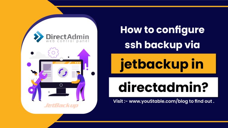 How to configure ssh backup via jetbackup in directadmin