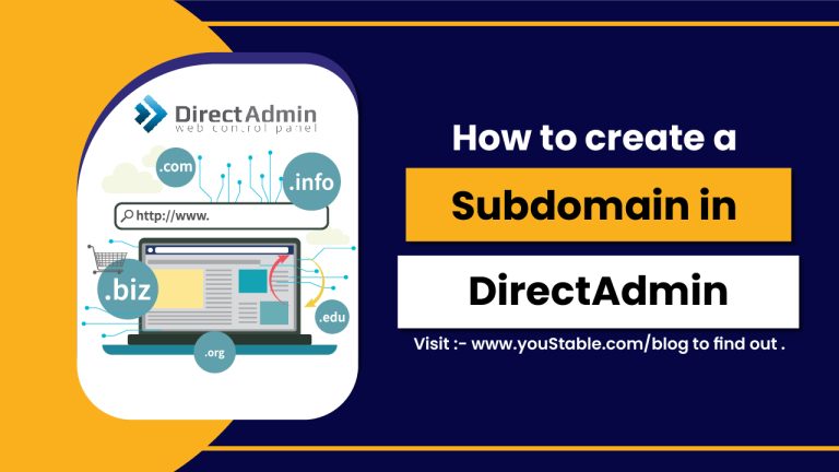 How to create a Subdomain in DirectAdmin