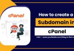 How to create a Subdomain in cPanel