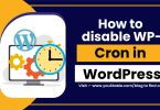 How to disable WP-Cron in WordPress