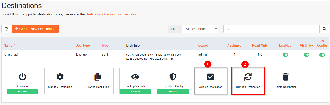 How to configure ssh backup via jetbackup in directadmin? 8