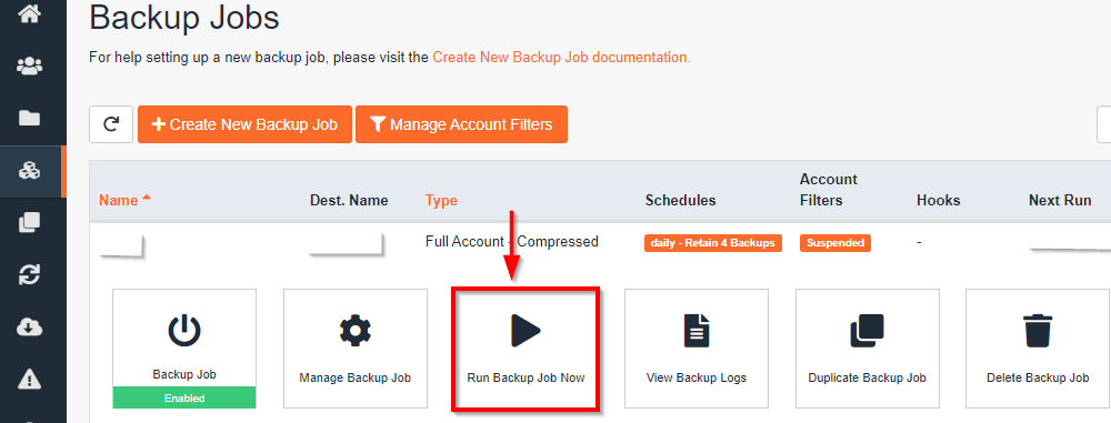 How to configure ssh backup via jetbackup in WHM? 16