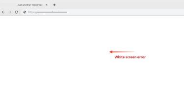 white screen of death
