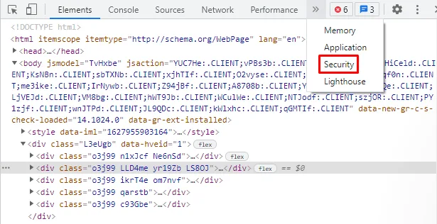 Google Chrome DevTools.-