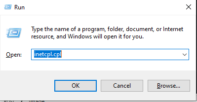  Windows + R ---inetcpl.cpl