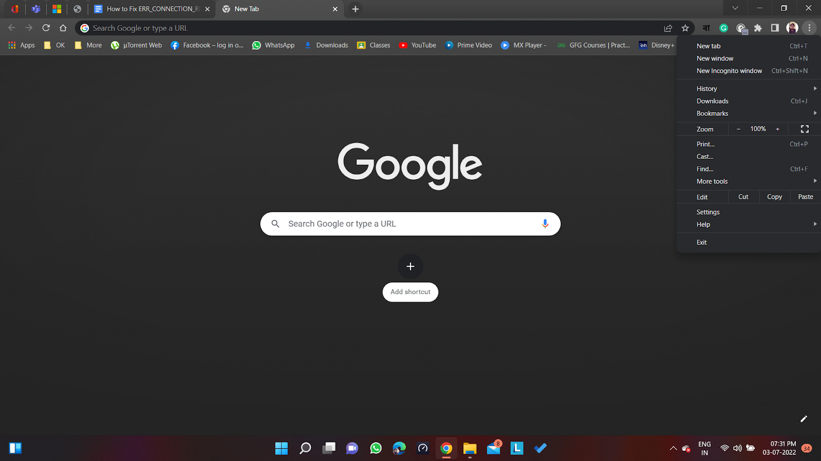 Chrome Browser