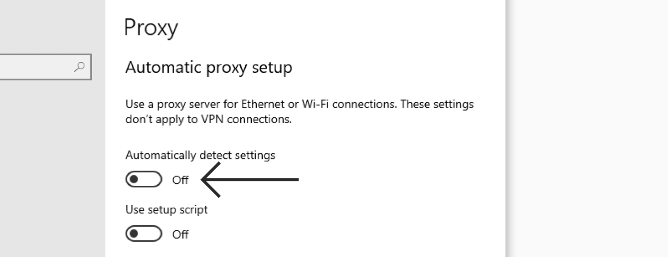 Automatic Proxy Setup