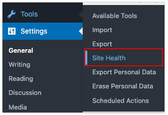 Check REST API Status Using WordPress Site Health