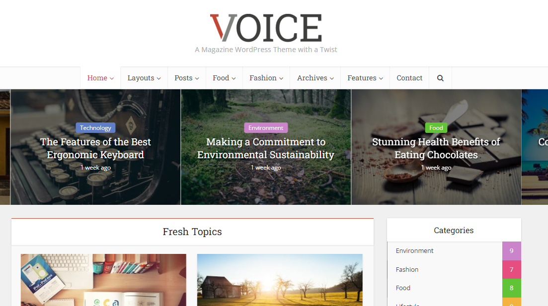 Voice WordPress Theme
