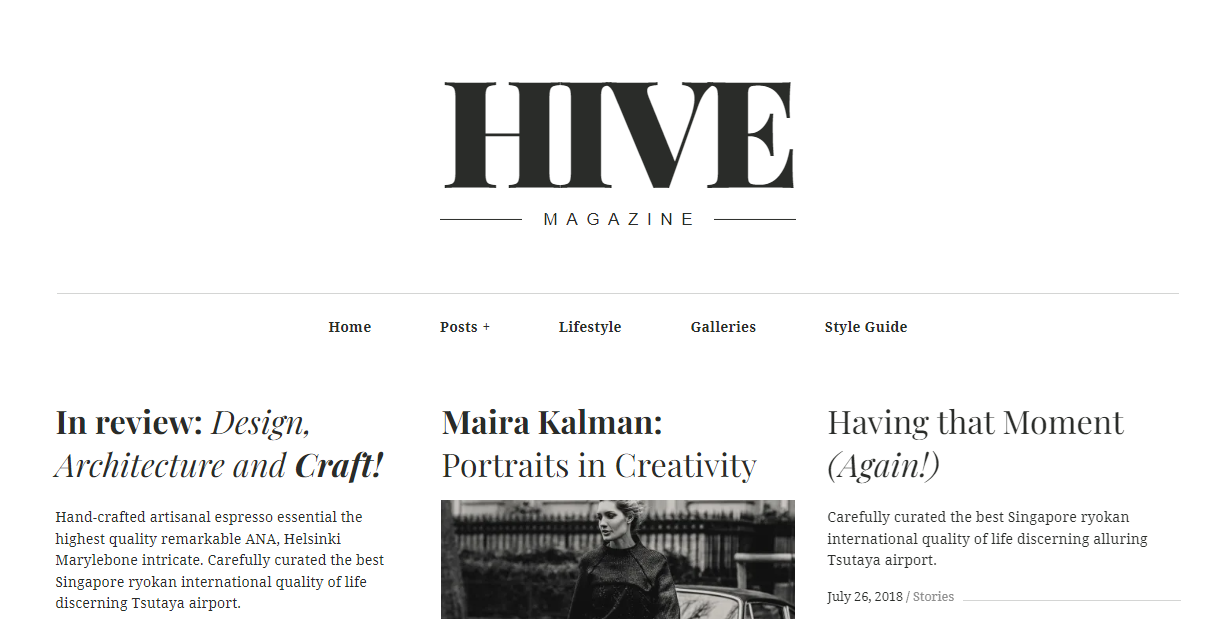 HIVE WordPress Theme