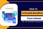 How to Uninstall WordPress from cPanel
