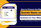 choose the right domain extension