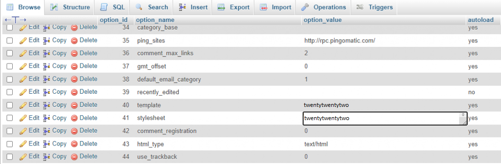 Check Themes and replace them
