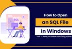 How to Open an SQL File