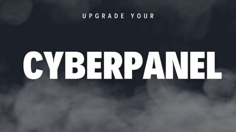 Upgrade CyberPanel