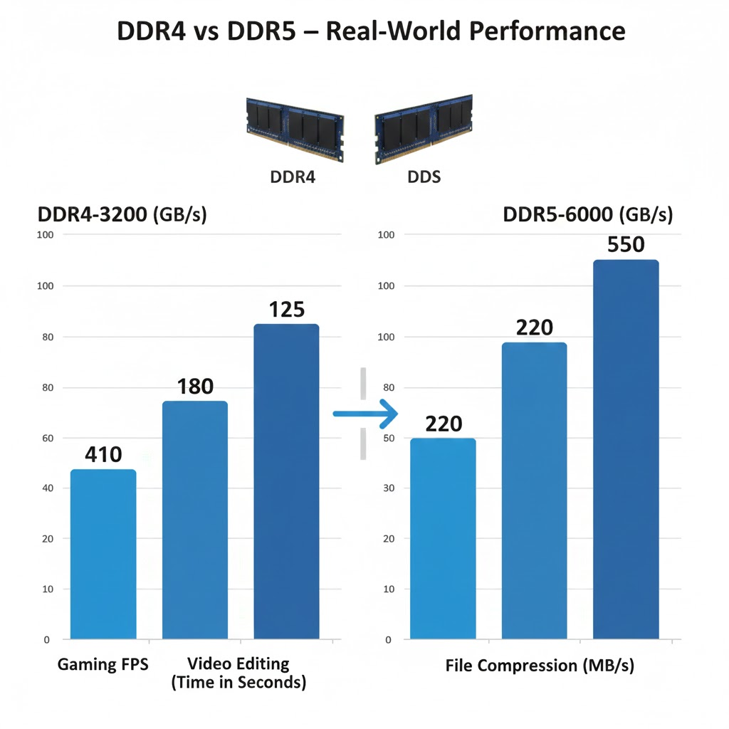 DDR4 vs DDR5 – Real-World Performance
