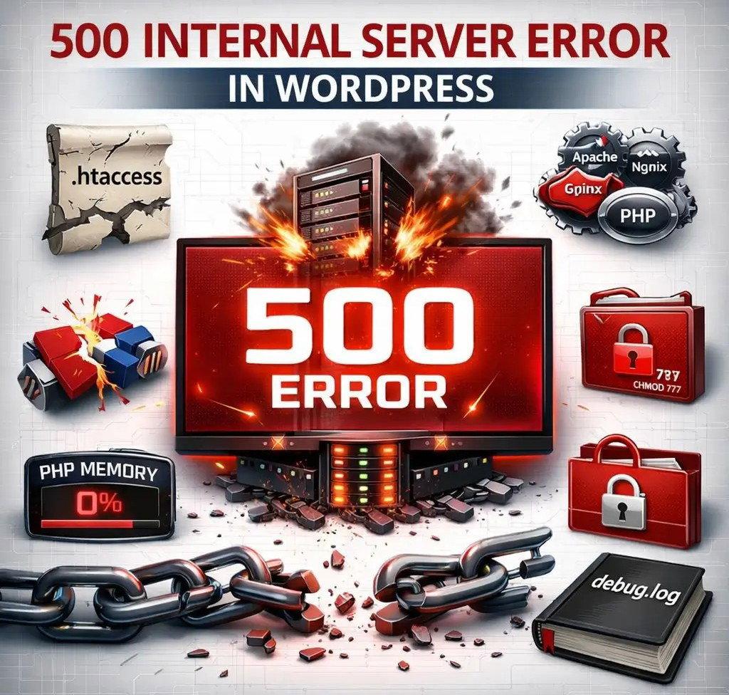 500 Interna pogreška poslužitelja u WordPressu