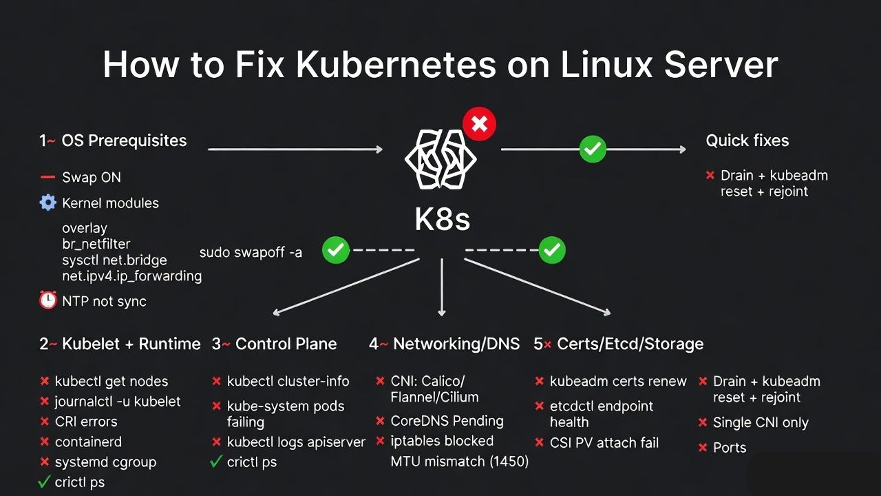 Fix Kubernetes on Linux Server