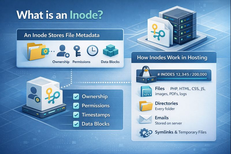 What are Inodes in Hosting? (Meaning, Limits & How to Reduce Usage)