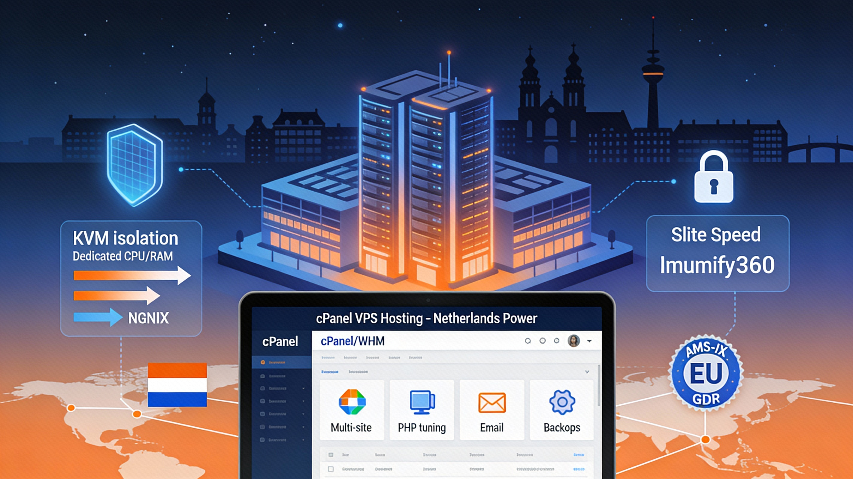 Best cPanel VPS Hosting in Netherlands