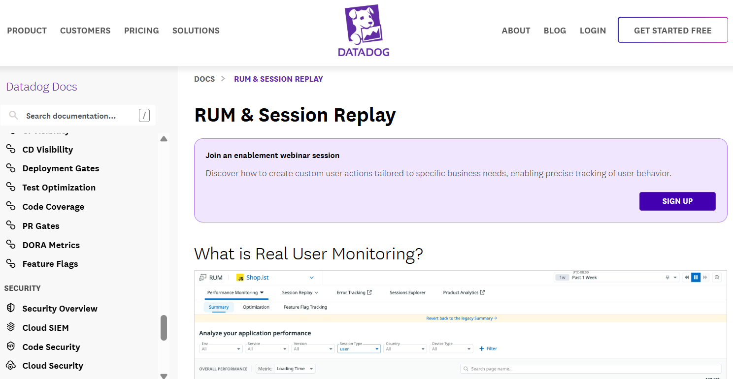 Best Real User Monitoring Tool