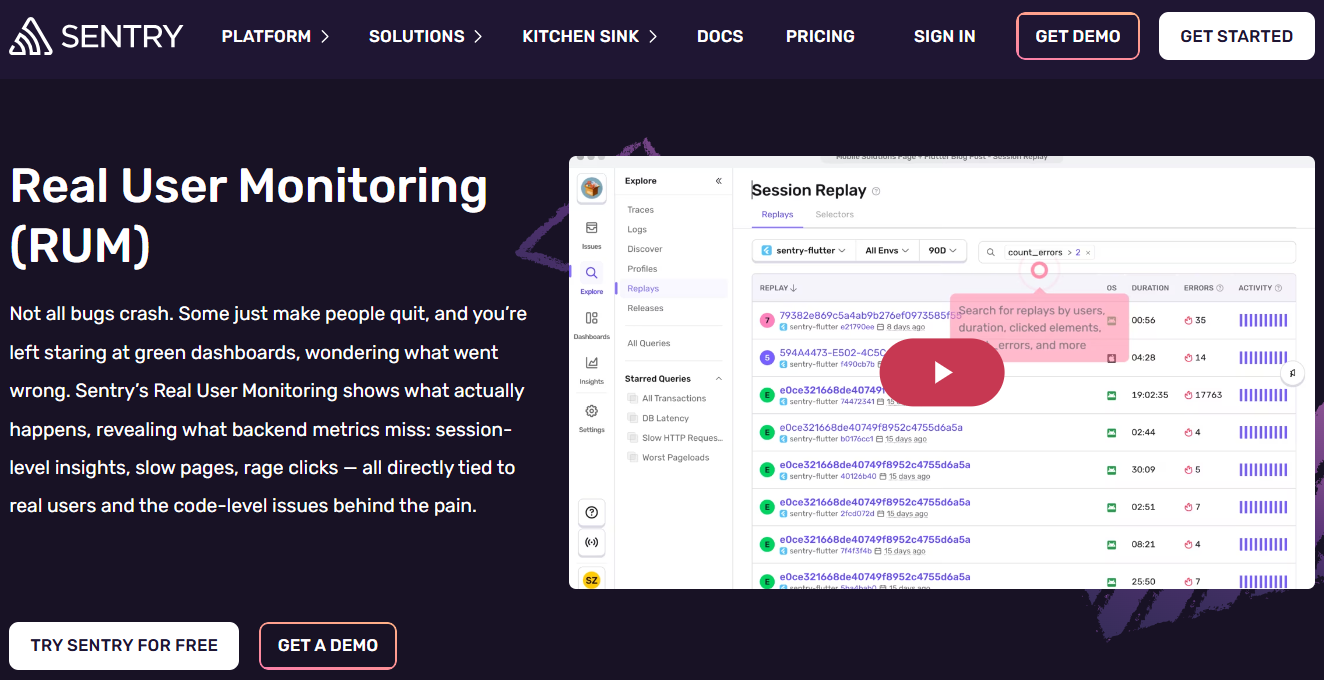 Best Real User Monitoring Tool
