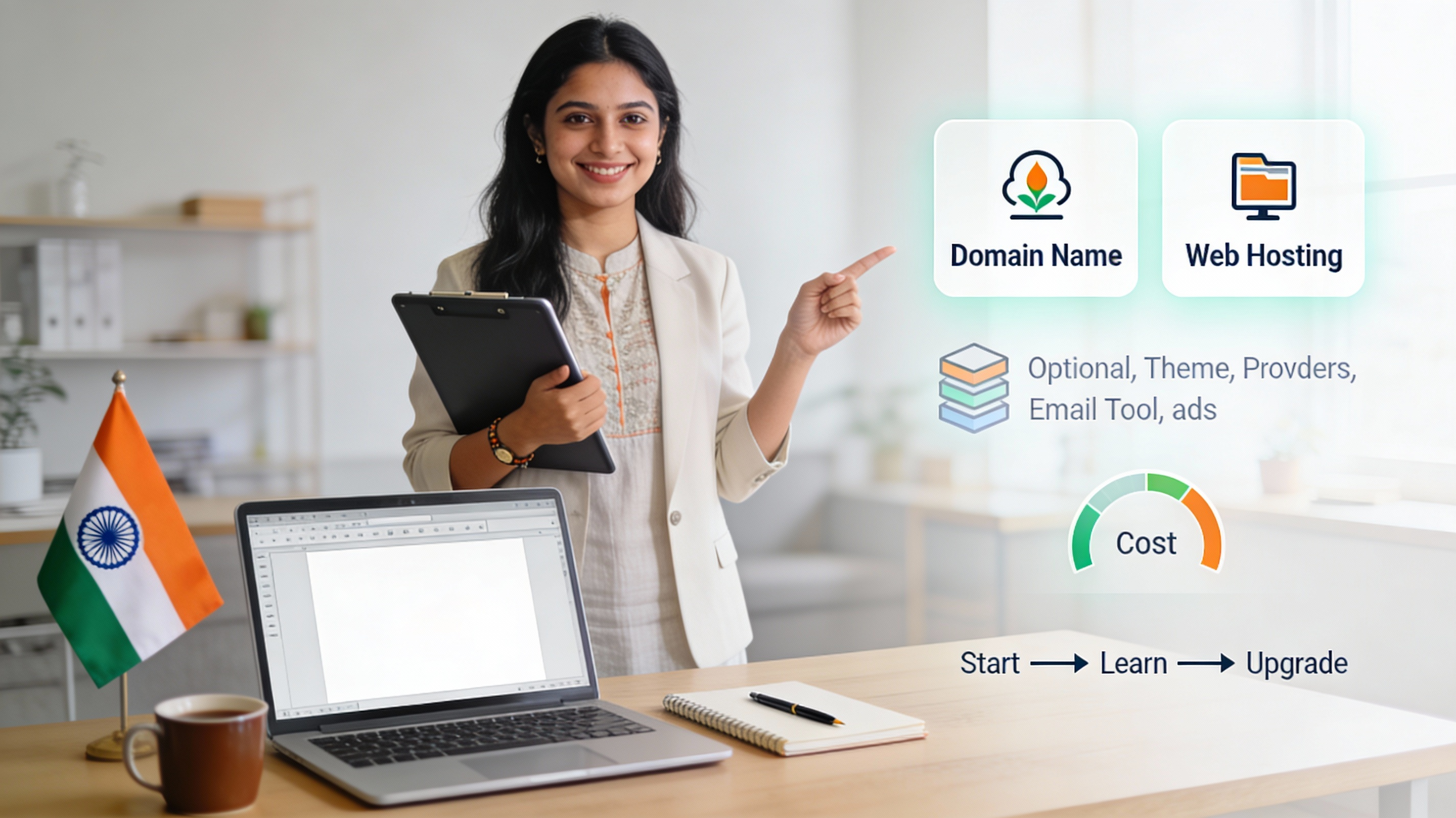 Cost to Start a Blog in India