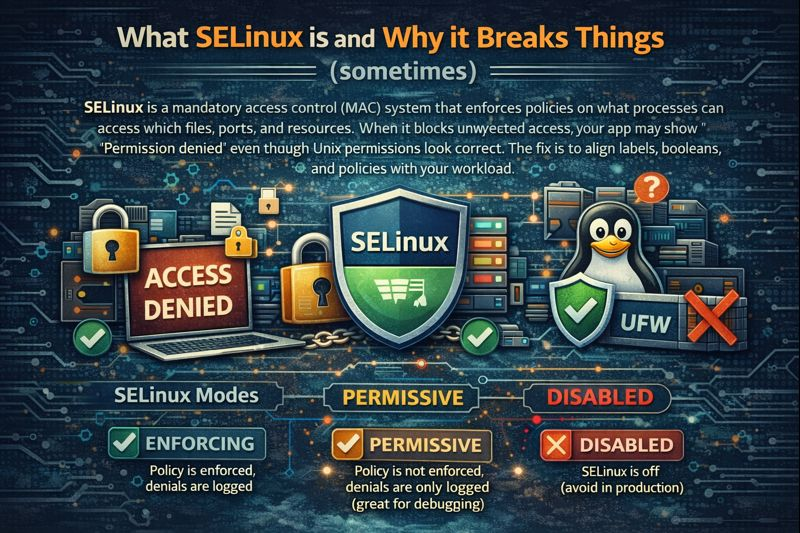 Fix SELinux on Linux Server