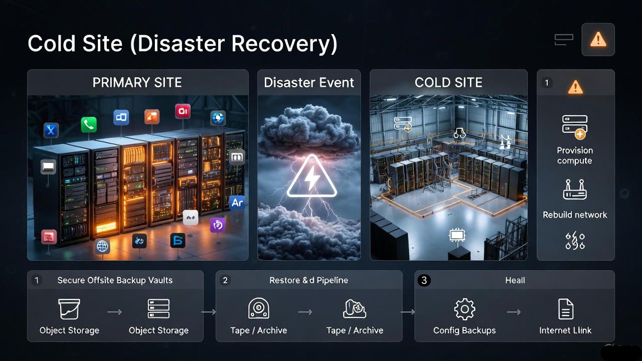 Hot sites vs warm sites vs cold sites