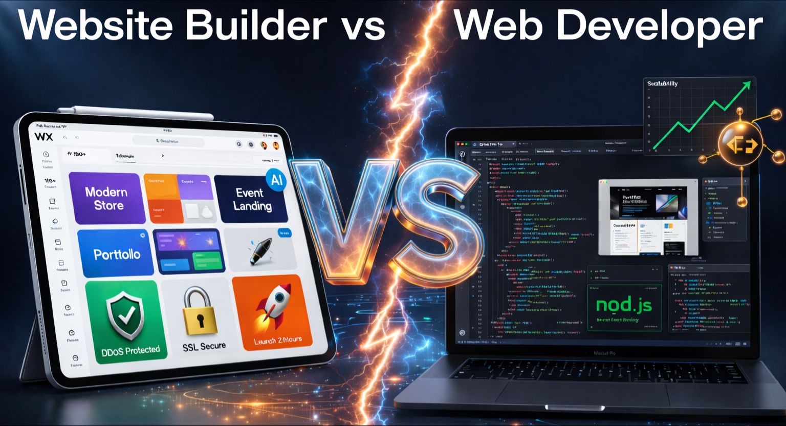 Website Builder vs Web Developer