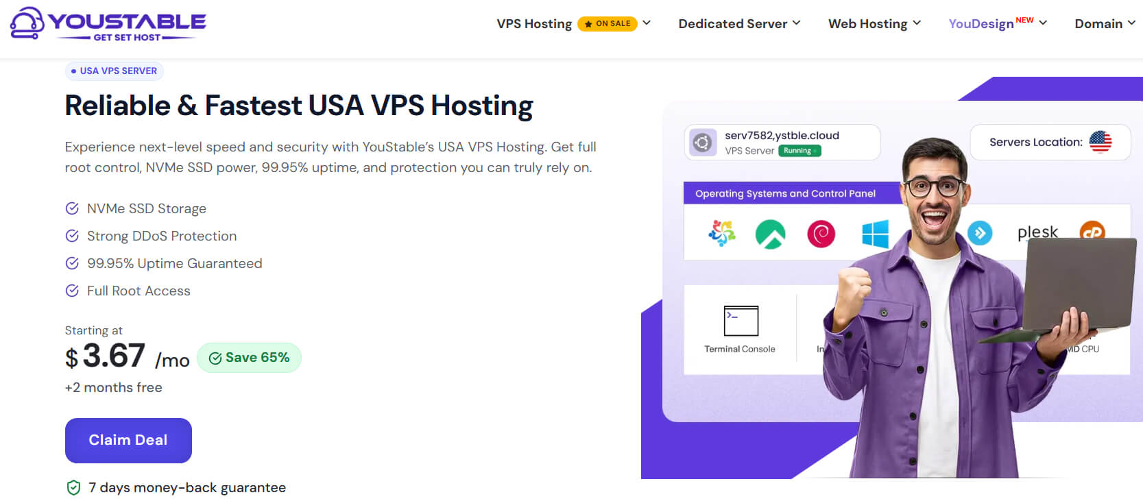 YouStable VPS Hosting in USA