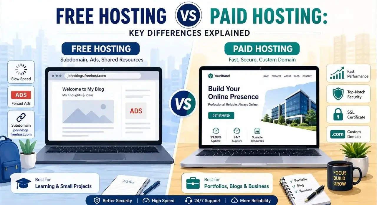 Free Hosting vs Paid Hosting