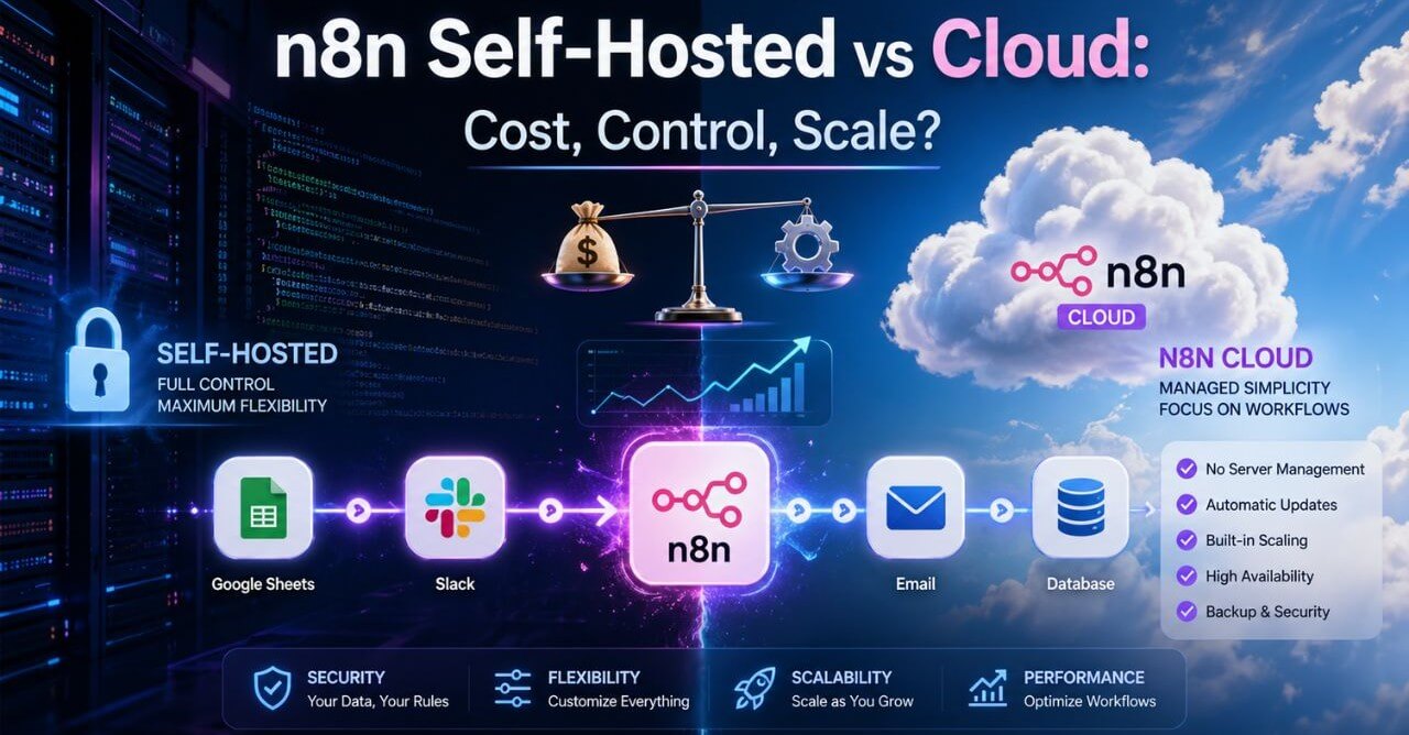n8n Free Self Hosted vs n8n Cloud