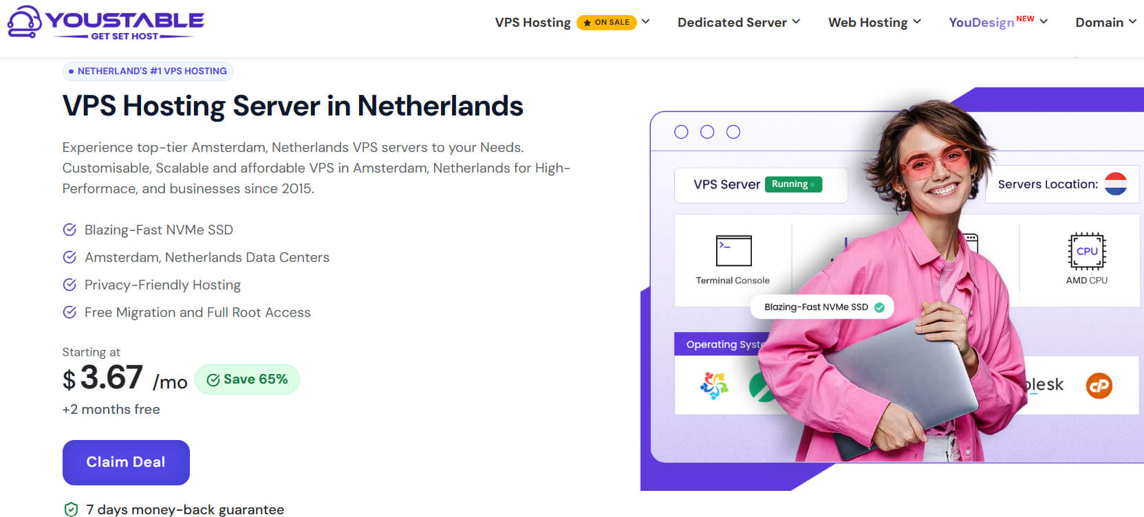 YouStable VPS Hosting in Netherlands