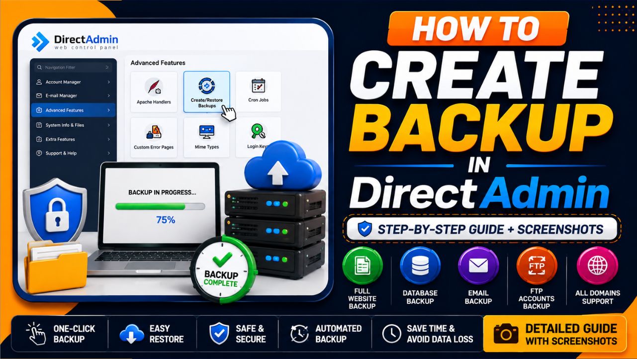 Create Backup in DirectAdmin