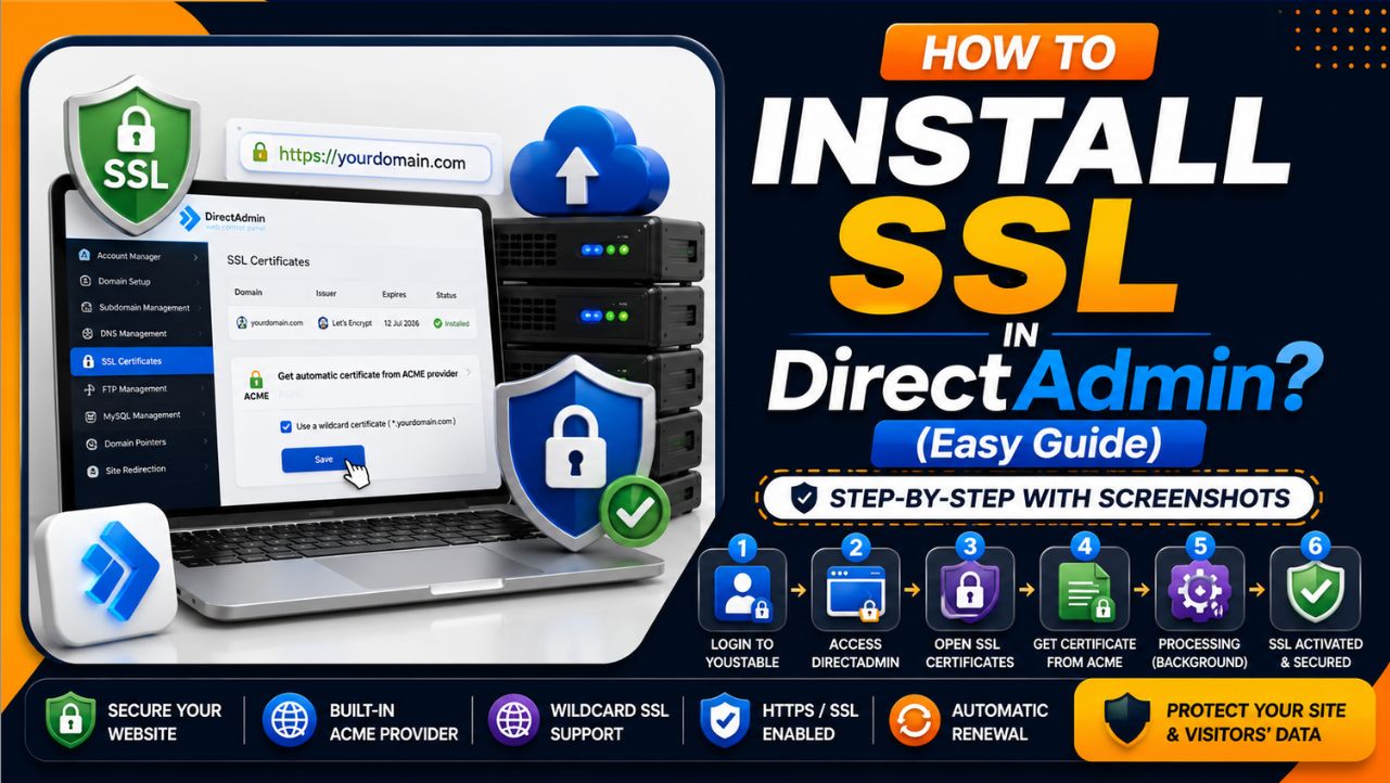 Install SSL in DirectAdmin