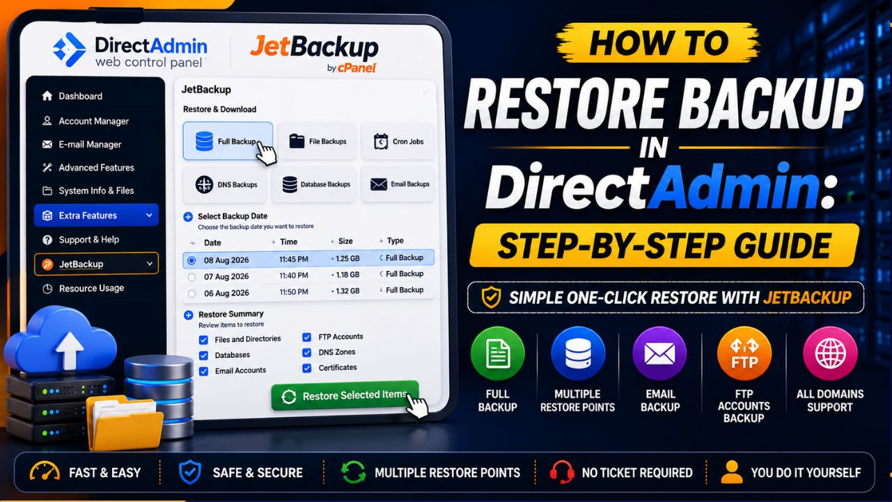 Restore Backup in DirectAdmin