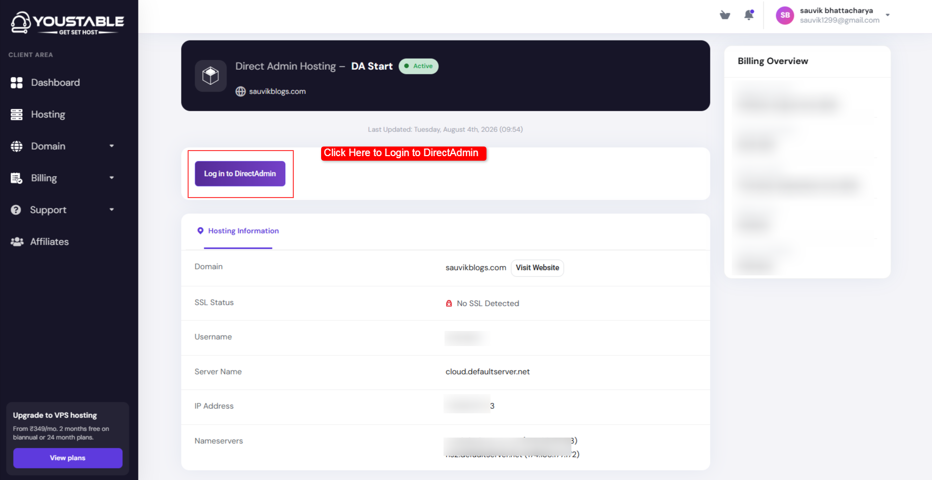 How to Create Backup in DirectAdmin (Step-by-Step Guide + Screenshots)