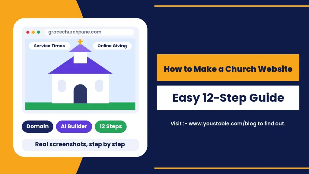 How to make a church website step by step guide